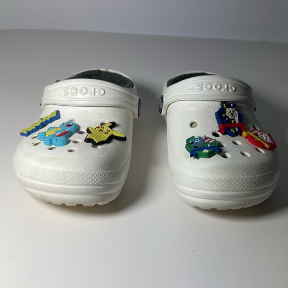 CROCS Shoes Crocs Kids Lined Clogs 8c White Unisex Poshmark